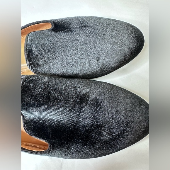 J. Crew Factory Black Velvet Loafers size 9 - Picture 6 of 7
